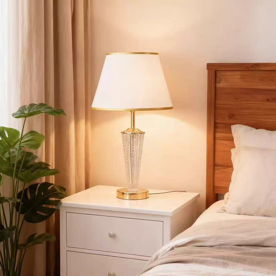 Elegante Kristall Akzent Tischlampe