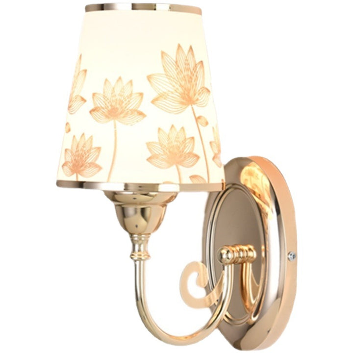 Dekorative Wandlampe mit Blumenschirm