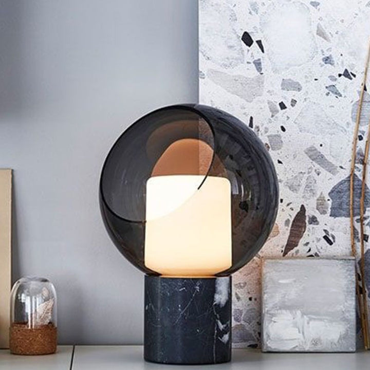 Zeitgenössische Glas-Tischlampe