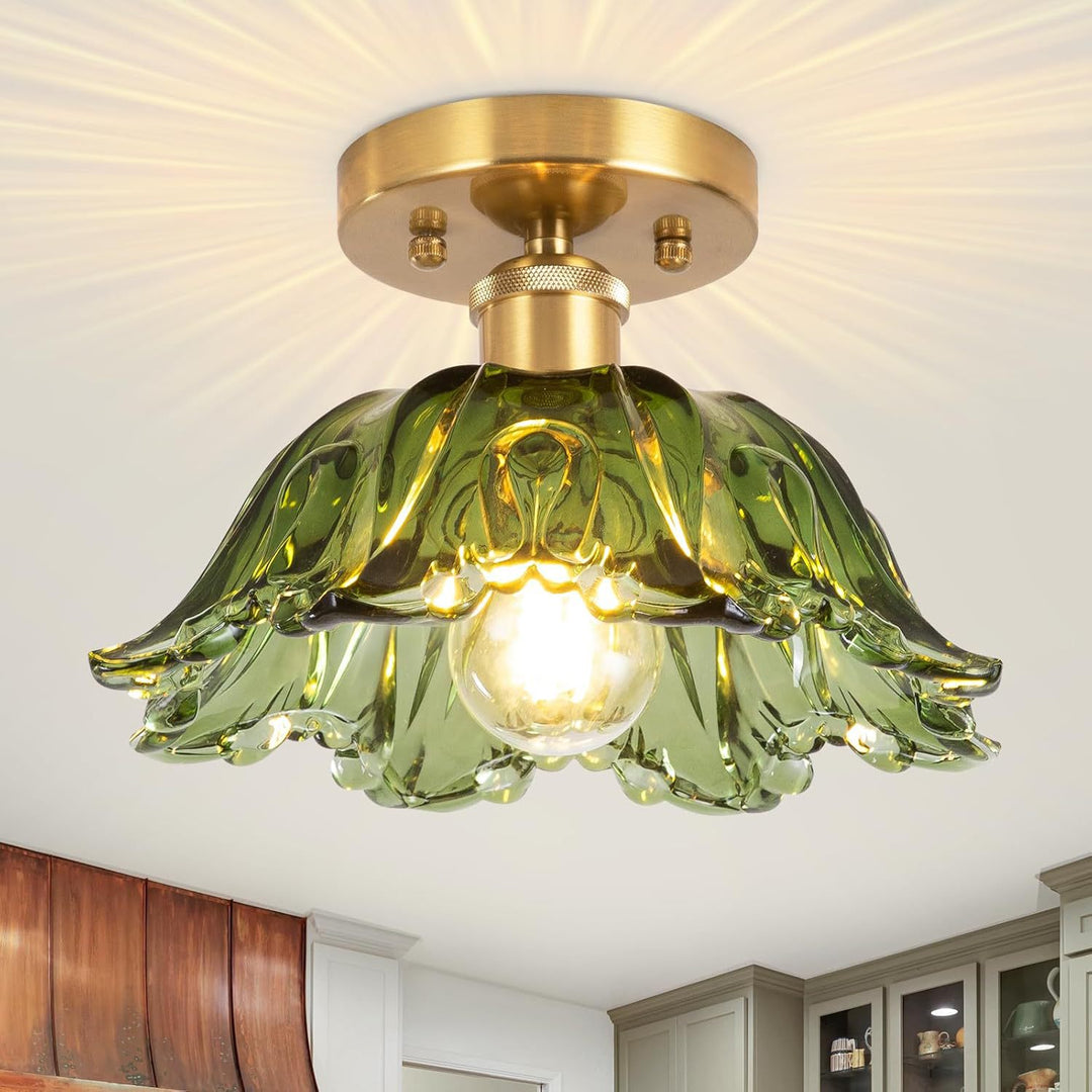 Elegante Glashaube Deckenleuchte
