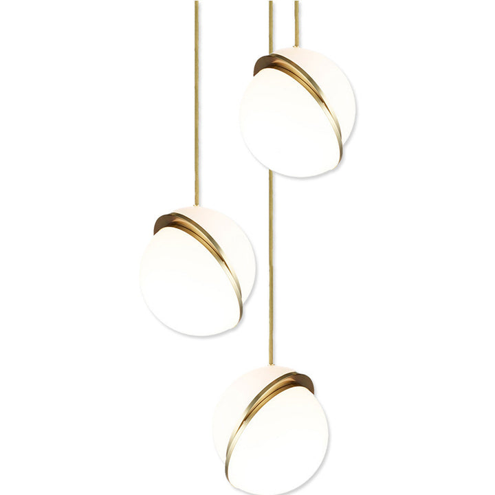 Moderne Minimalistische Pendelleuchte mit eleganten goldenen Akzenten
