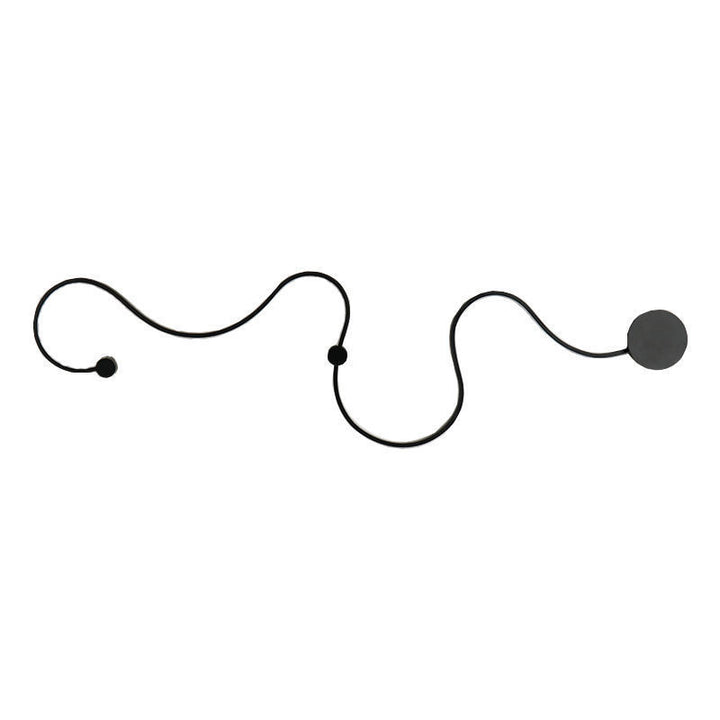 Skulpturale LED Wellenwandlampe