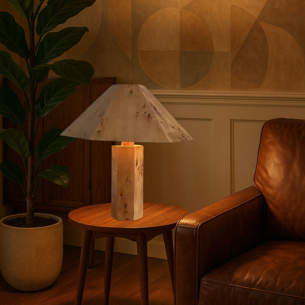 Moderne Holz Tischlampe