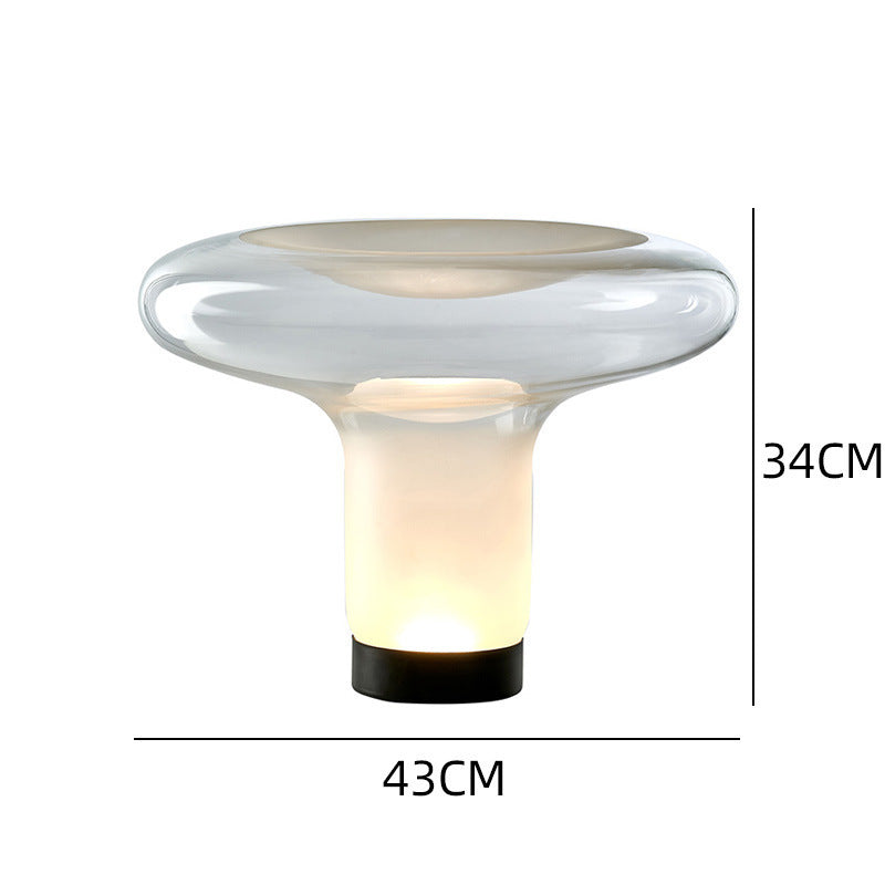 Moderne Skulpturale Glas Tischlampe