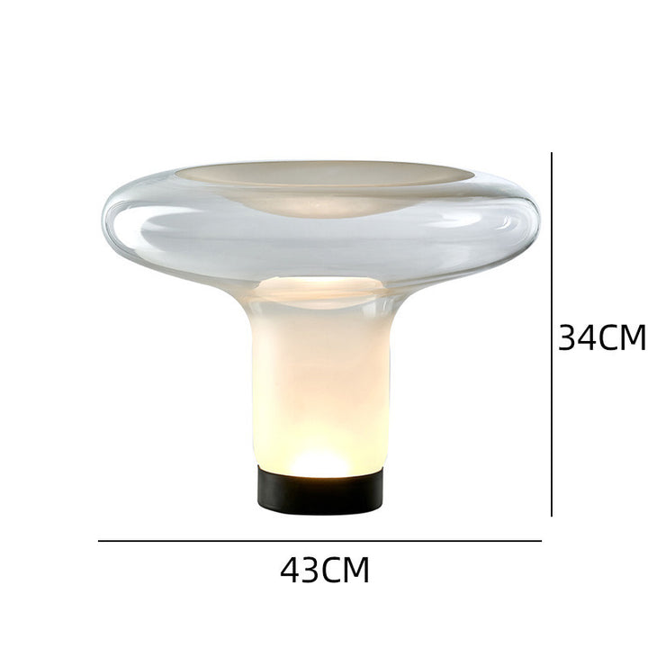 Moderne Skulpturale Glas Tischlampe