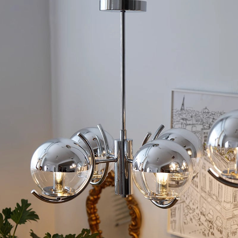 Moderne geometrische Globus Pendelleuchte