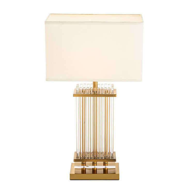 Moderne dekorative Tischlampe mit Kristallakzenten