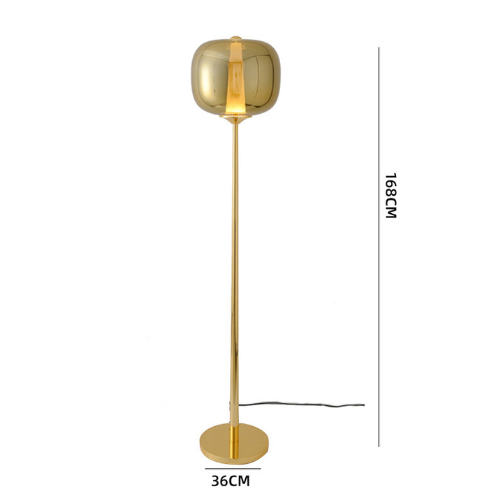 Moderner Minimalistischer Stehlampe mit Transparenter Basis