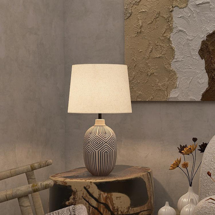 Geometrische Keramische Tischlampe