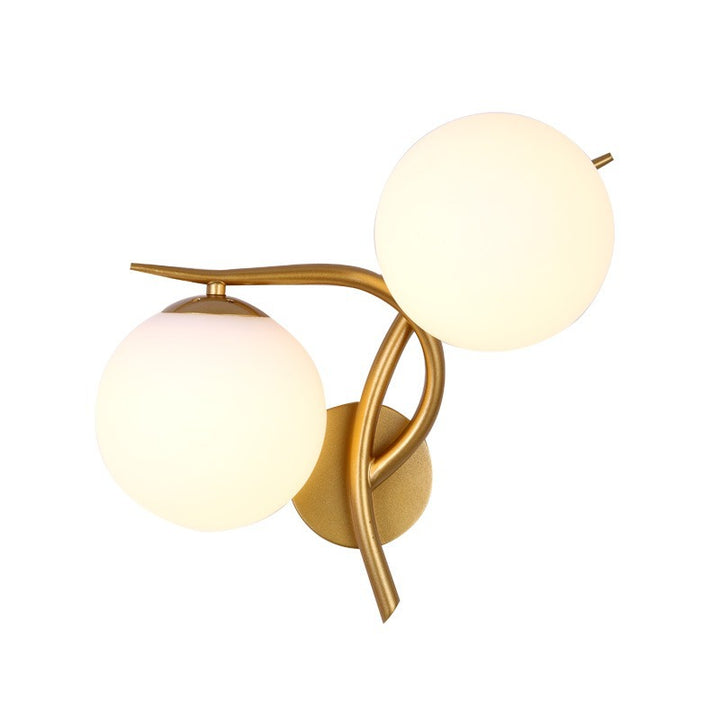 Künstlerische Doppelball-Wandlampe