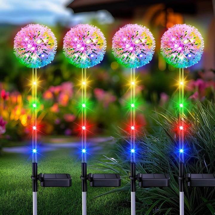 Solarbetriebene LED Löwenzahn Gartenstecklichter