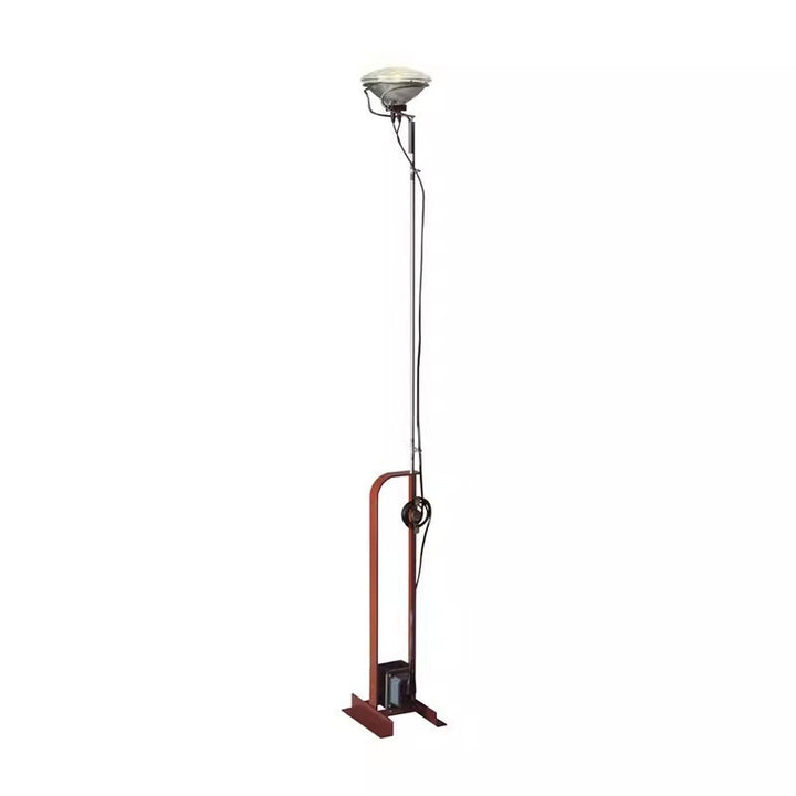 Industrielle Stehlampe mit verstellbarer Höhe