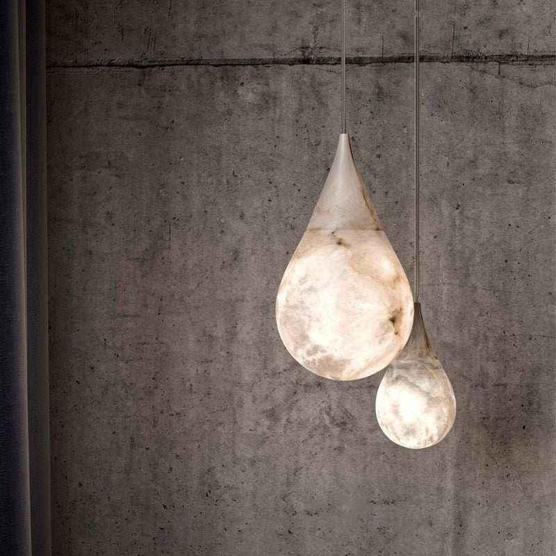 Elegante Marmor Tropfen Pendelleuchte