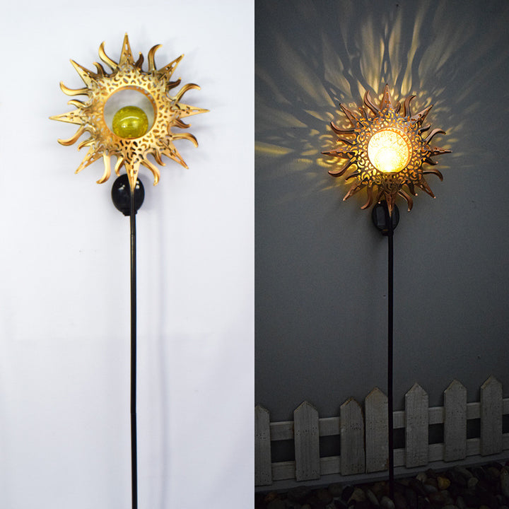 Solarbetriebene Filigrane Halbmond Stake Laterne