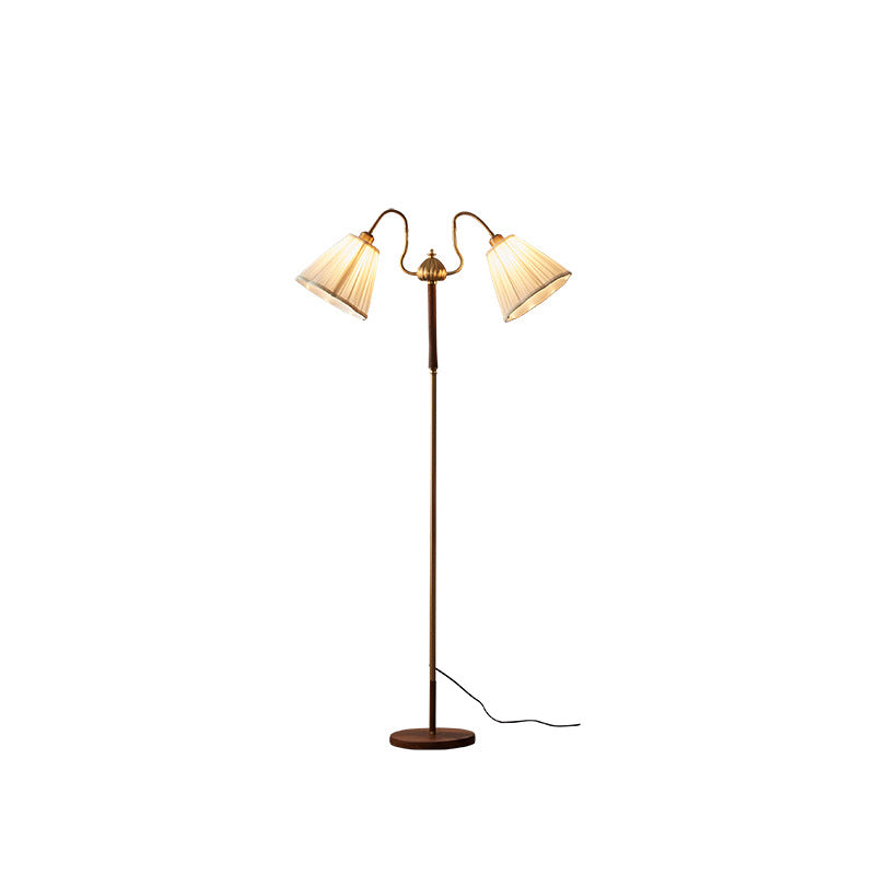 Klassische Doppelton Stehlampe