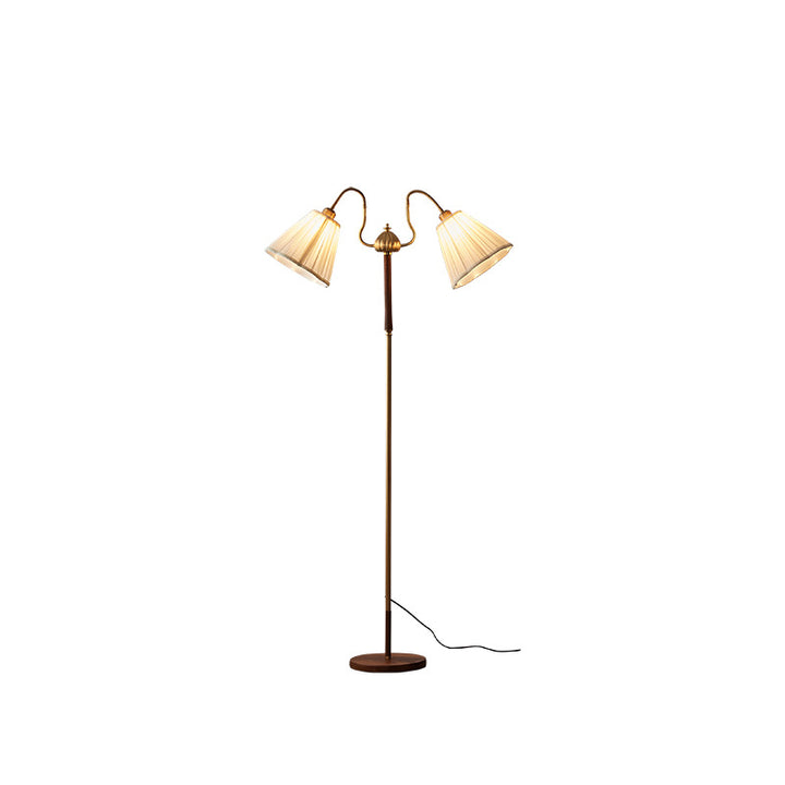 Klassische Doppelton Stehlampe