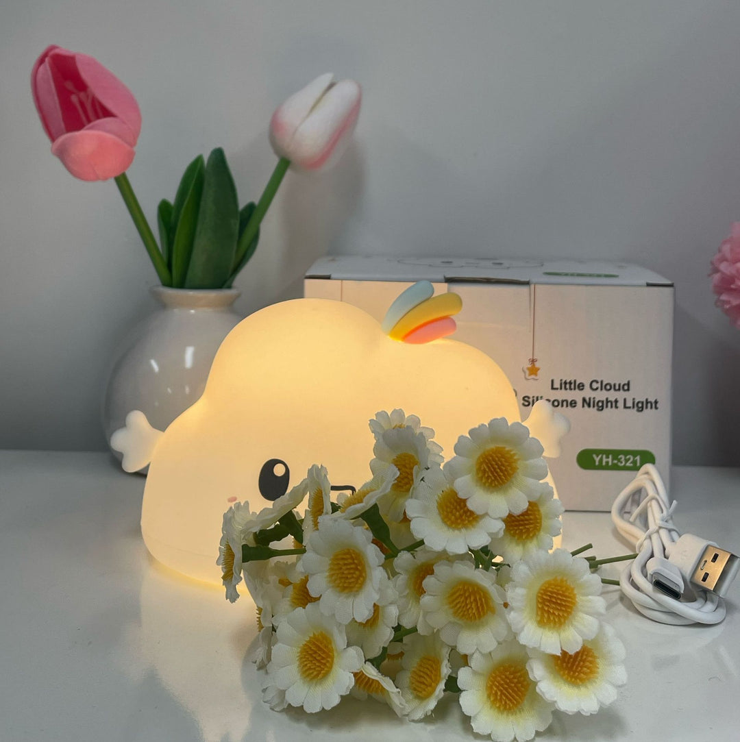 Silicone Süße Wolke Nachtlicht Tischlampe