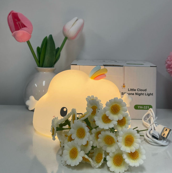 Silicone Süße Wolke Nachtlicht Tischlampe