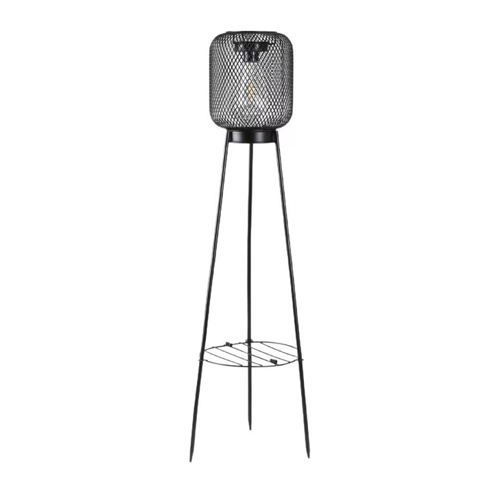 Outdoor Solar Lantern Planterständer mit Netzschatten und Drei bein Basis