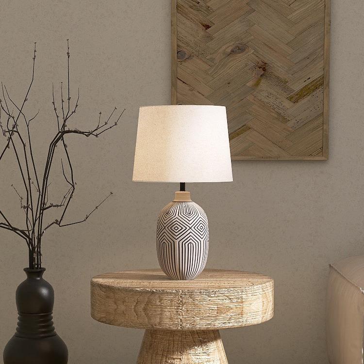 Geometrische Keramische Tischlampe