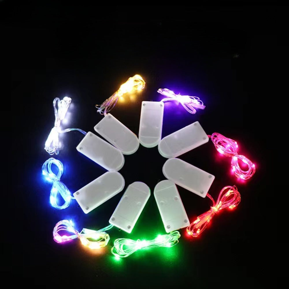 Batteriebetriebene LED Kupferdraht Feenlichter Set mit Steck-Batteriepack