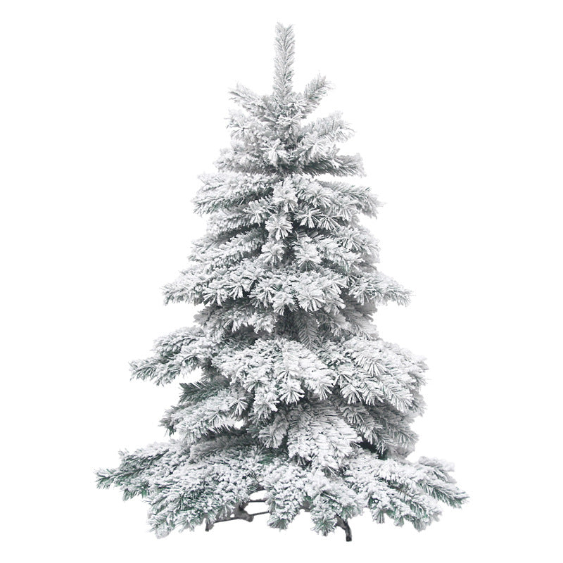 Schneebedeckter künstlicher Weihnachtsbaum