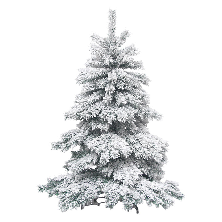Schneebedeckter künstlicher Weihnachtsbaum
