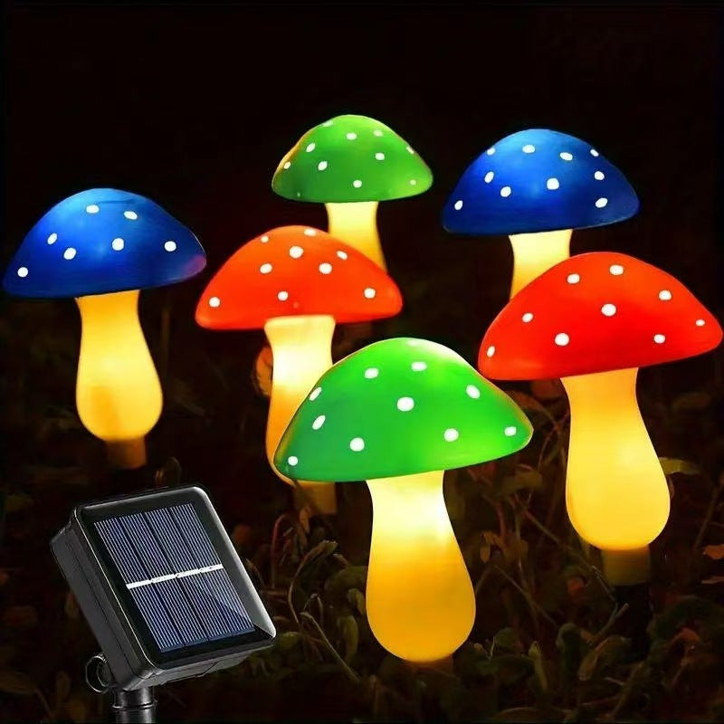 Dekorative Solar-Pilz-Gartensteckerlichter