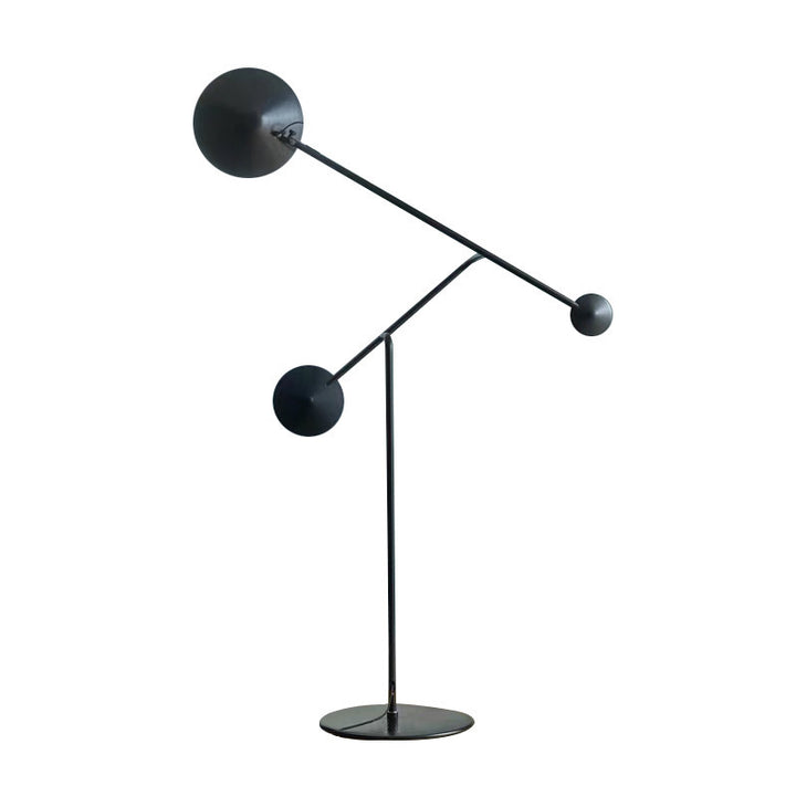 Moderne verstellbare Bogen-Stehlampe mit doppelten Kugeln
