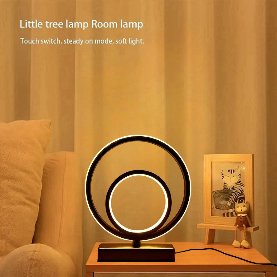 Moderne kreisförmige LED-Tischlampe