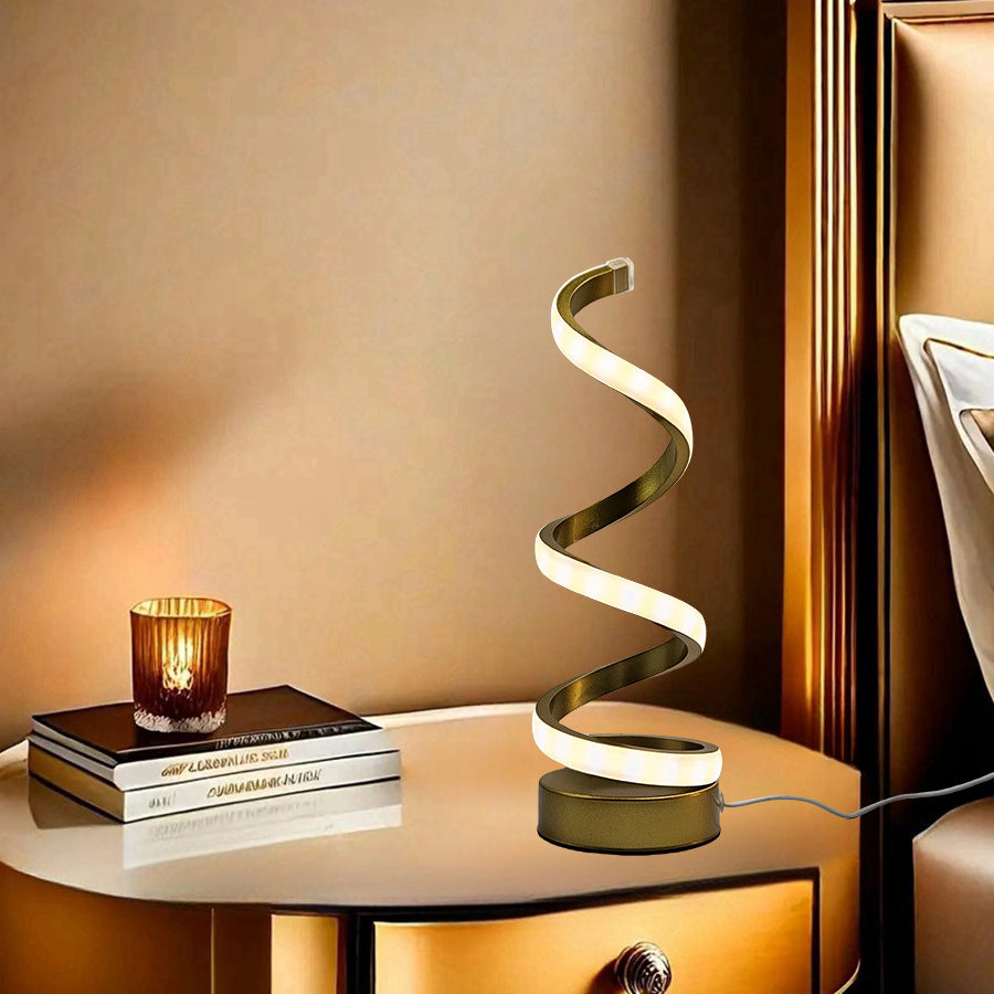 Moderne Spiral Tischlampe