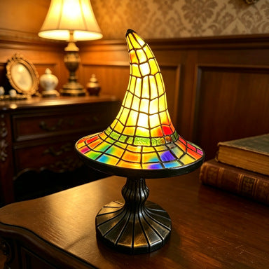 Buntglas Mosaik Welpen Nachttischlampe