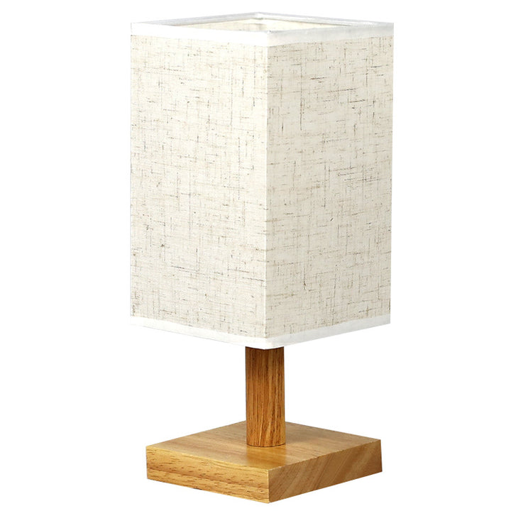 Minimalistische Stofftischlampe
