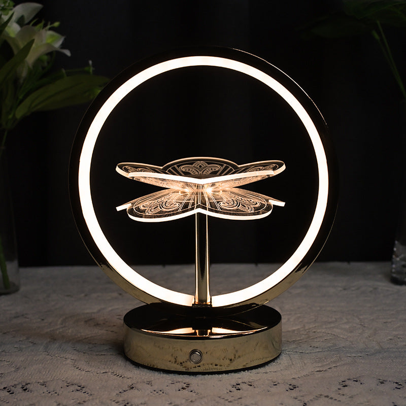 Künstlerische Blumen Tischlampe