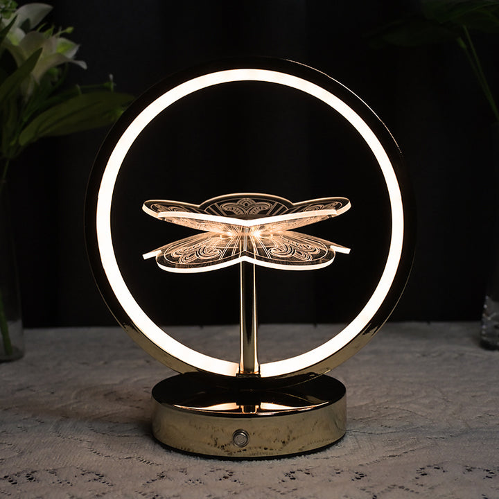Künstlerische Blumen Tischlampe