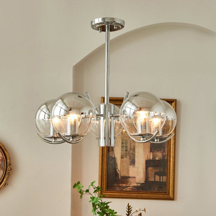 Moderne geometrische Globus Pendelleuchte