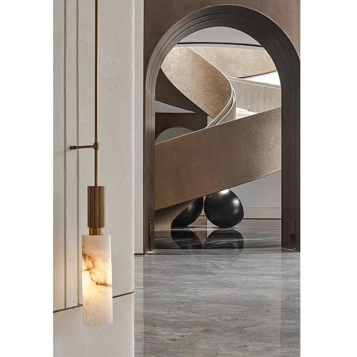 Elegante Marmor Pendelleuchte