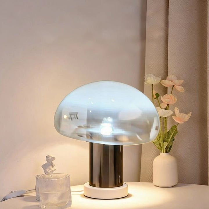Moderne Glas-Dom Tischlampe