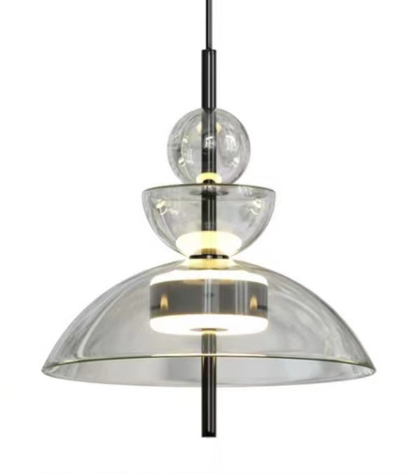 Moderne Glasdome Pendelleuchte