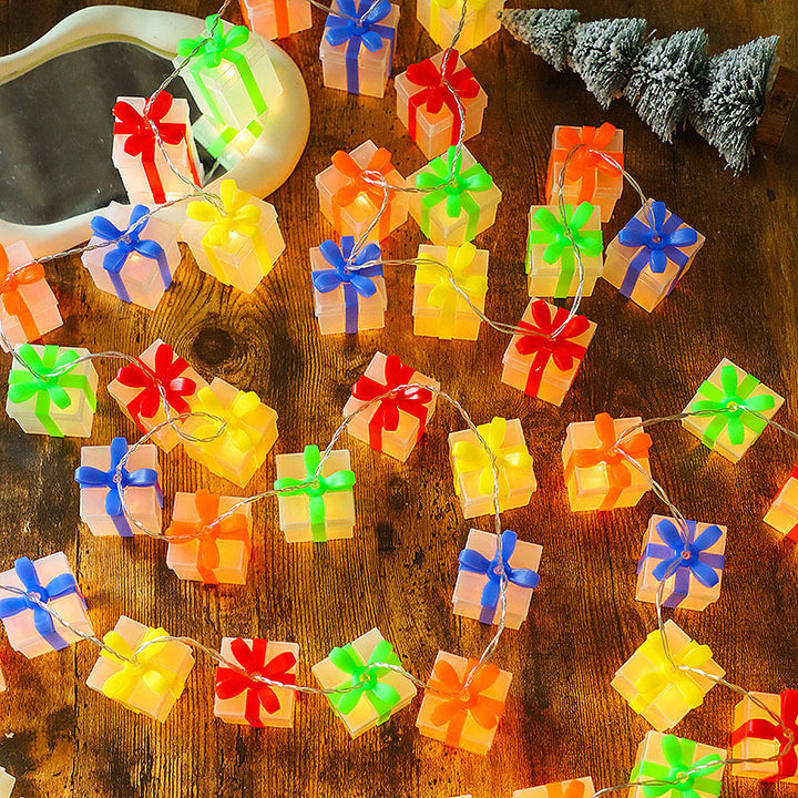 Dekorative Geschenkbox Lichterkette