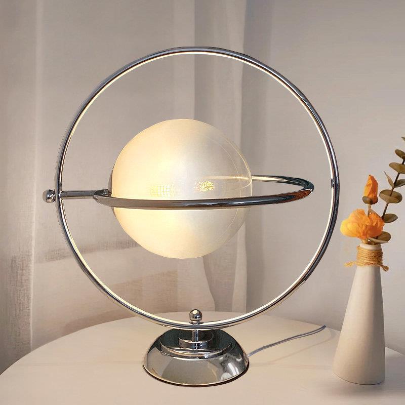 Künstlerische Tischlampe mit dualem kreisförmigem Design