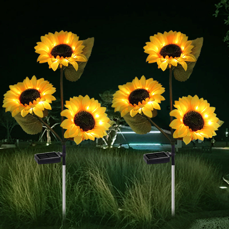 Solarbetriebene dekorative Sonnenblumenlampe