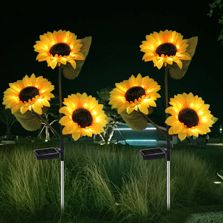 Solarbetriebene dekorative Sonnenblumenlampe