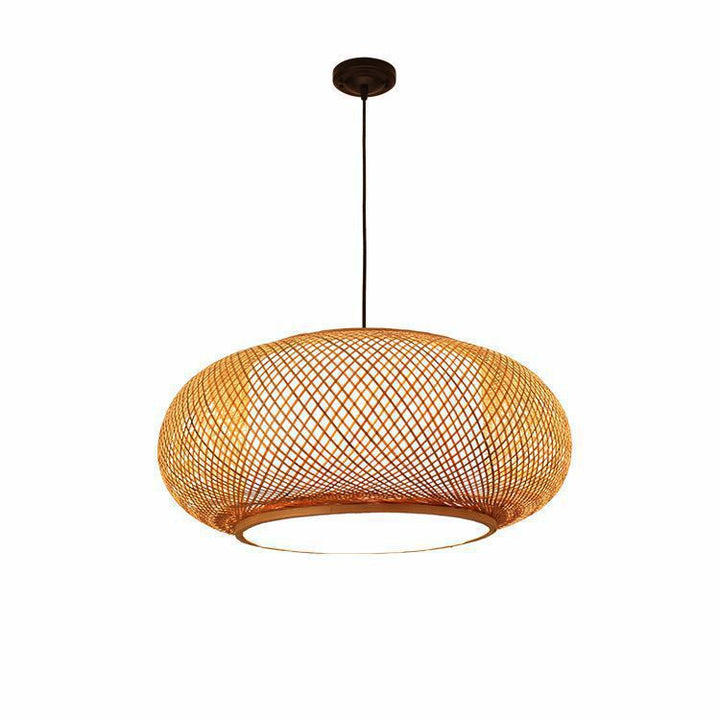 Gewebte Rattan Hängeleuchte
