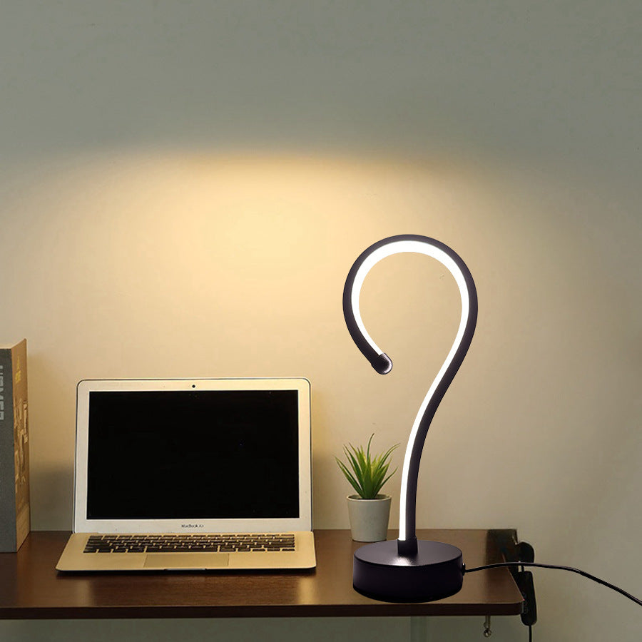 Zeitgenössische Fragezeichen Schreibtischlampe