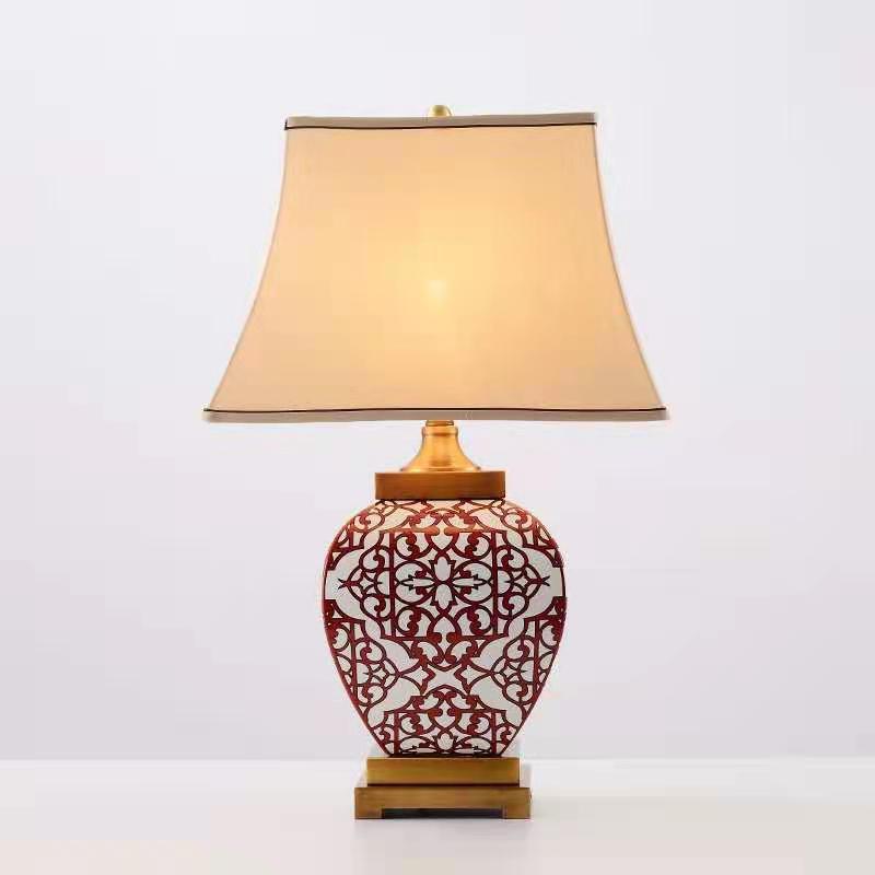 Dekorative Keramik Tischlampe