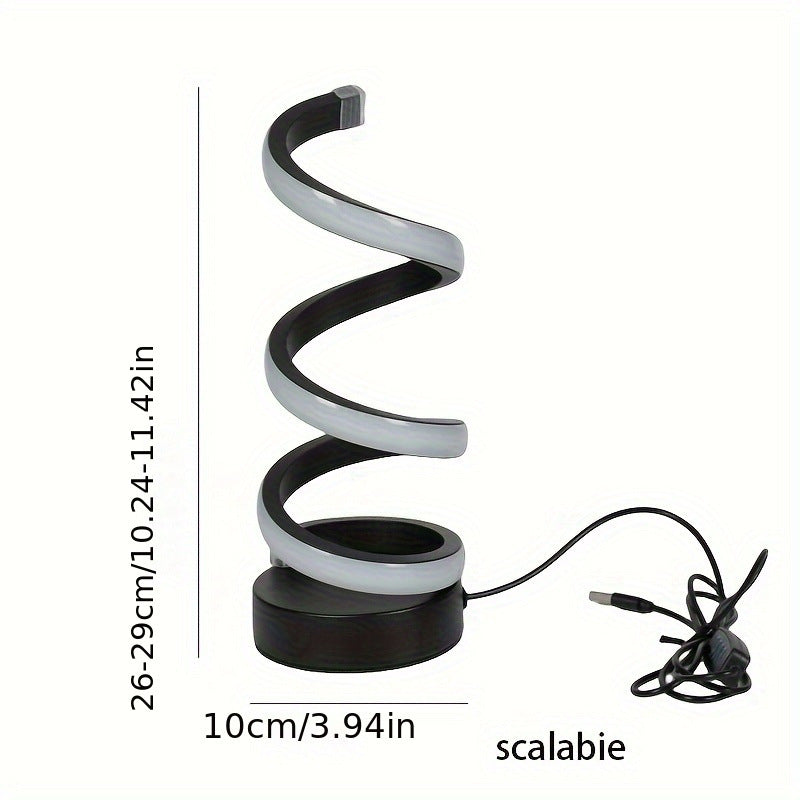 Spiral Tischlampe