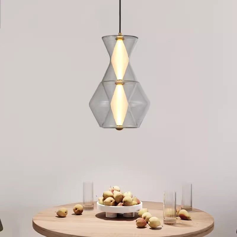 Künstlerische Glas Pendelleuchte