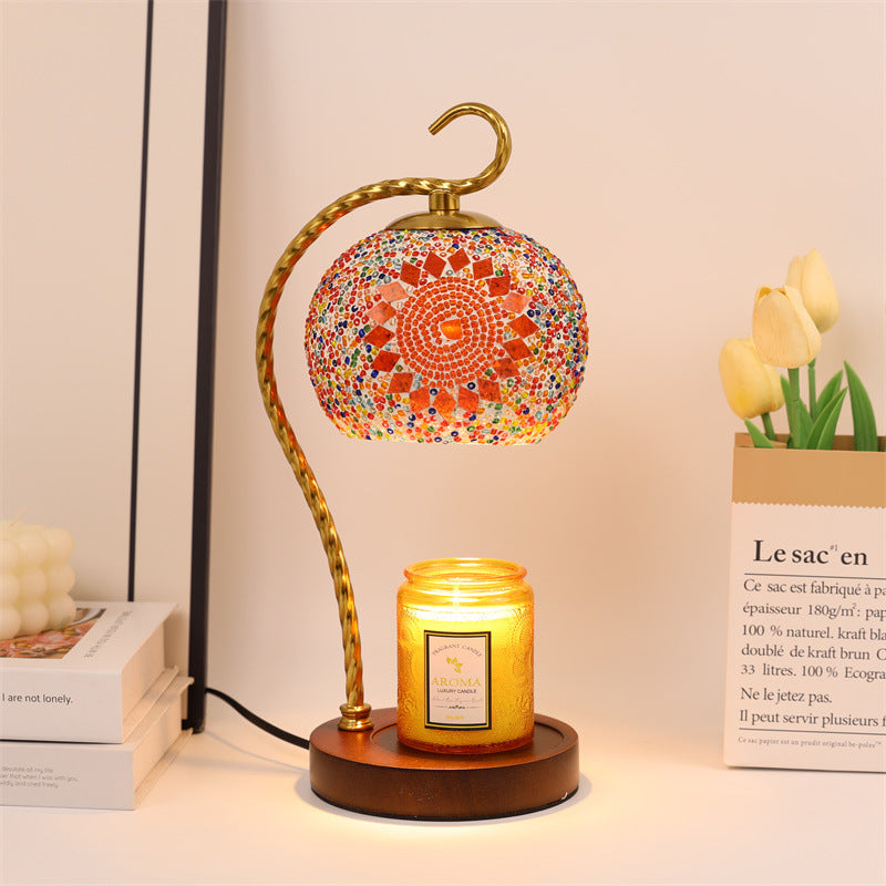 Mosaik Glas Tischlampe