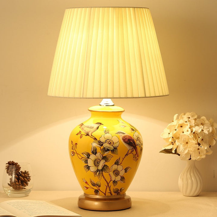 Florale Dekorative Tischlampe